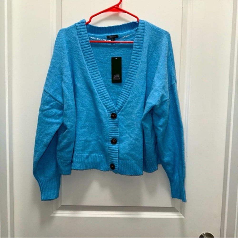 NWT Target Wild Fable Light Blue Cardigan